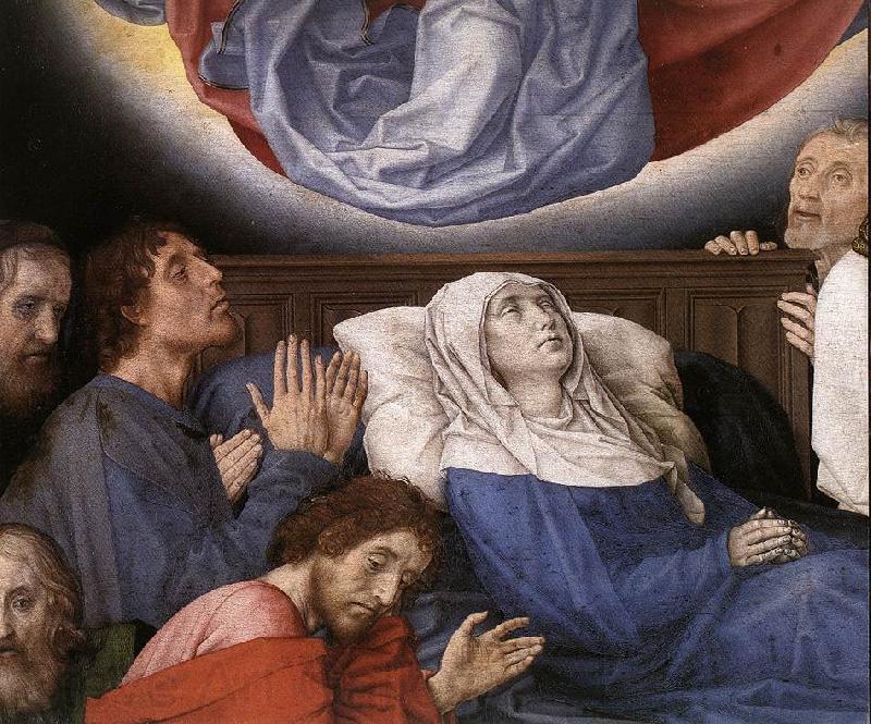 GOES, Hugo van der The Death of the Virgin (detail) Norge oil painting art